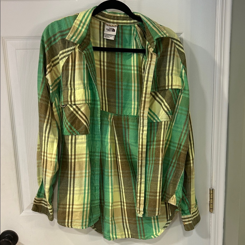 The North Face Women’s Green Plaid Shirt